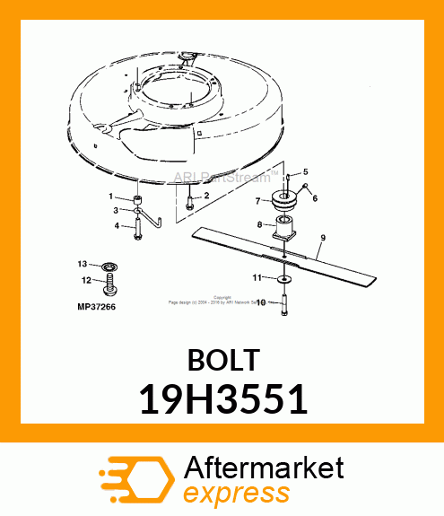 SCREW, HEX HEAD 19H3551