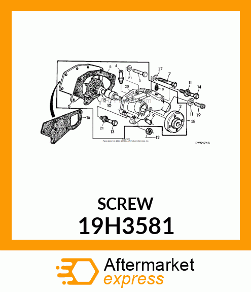 SCREW, HEX SOCKET HEAD 19H3581