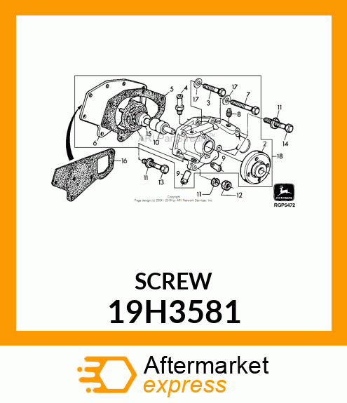 SCREW, HEX SOCKET HEAD 19H3581