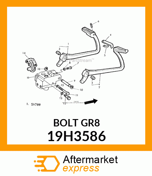 SCREW, HEX HEAD 19H3586