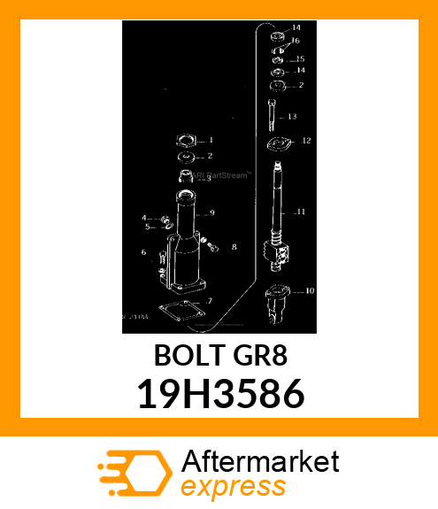 SCREW, HEX HEAD 19H3586