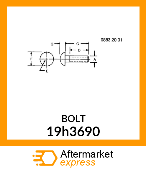 CAP SCREW 19h3690