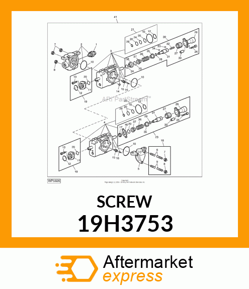 SCREW, HEX SOCKET HEAD 19H3753