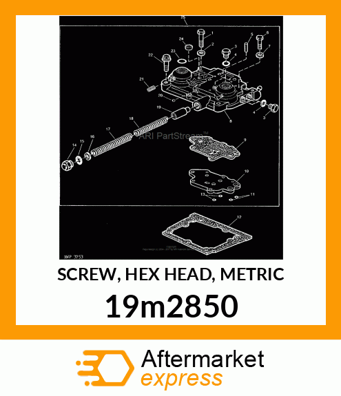 SCREW, HEX HEAD, METRIC 19m2850