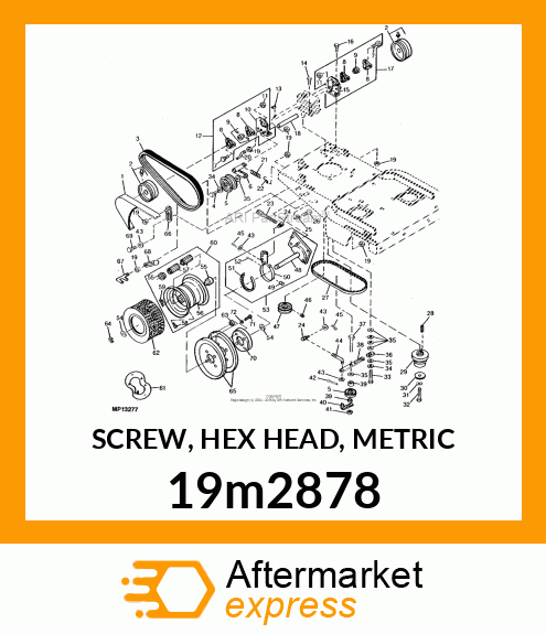 SCREW, HEX HEAD, METRIC 19m2878