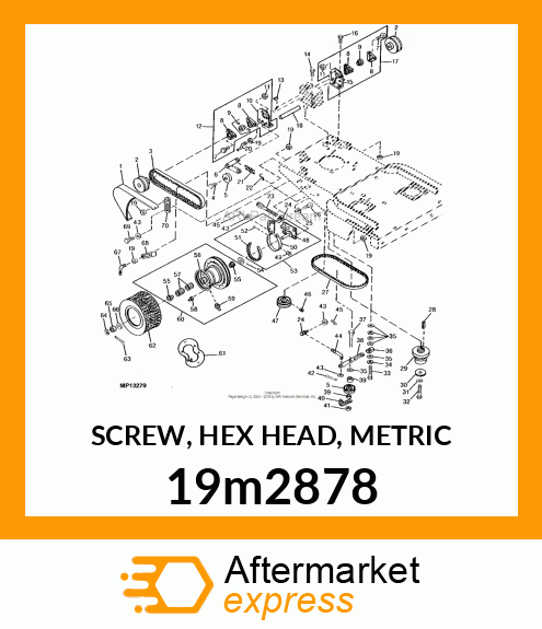 SCREW, HEX HEAD, METRIC 19m2878