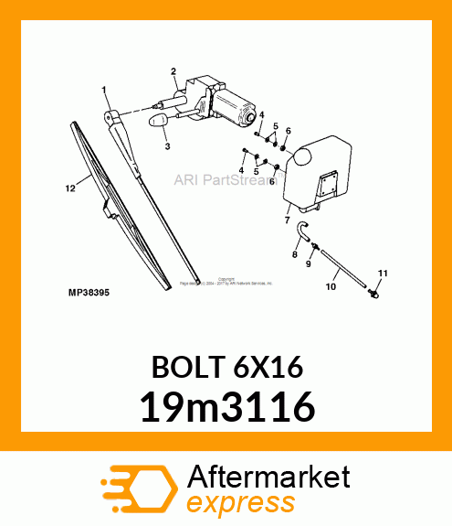 SCREW, HEX HEAD, METRIC 19m3116