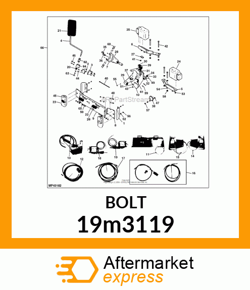 SCREW, HEX HEAD, METRIC 19m3119