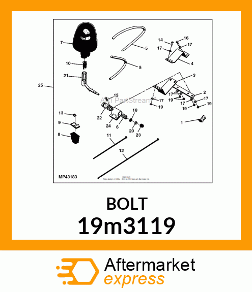 SCREW, HEX HEAD, METRIC 19m3119