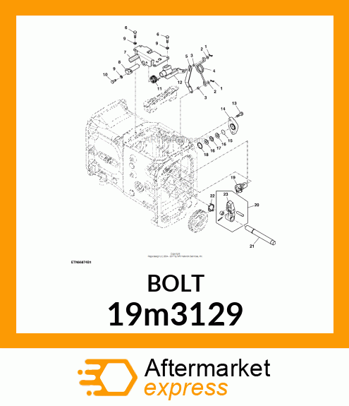 SCREW, HEX HEAD, METRIC 19m3129