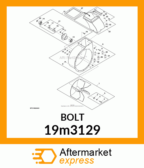 SCREW, HEX HEAD, METRIC 19m3129