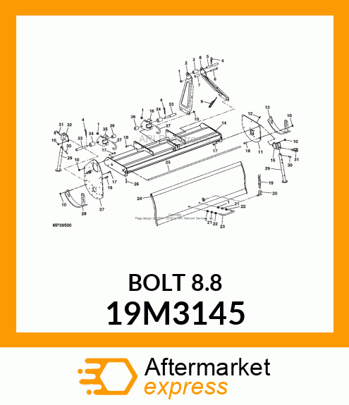 SCREW, HEX HEAD, METRIC 19M3145