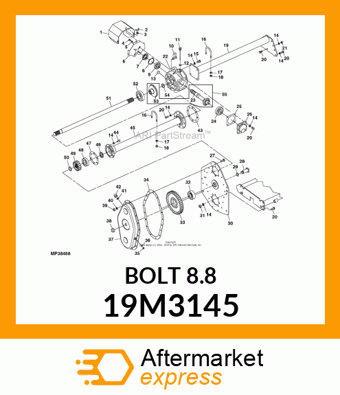 SCREW, HEX HEAD, METRIC 19M3145