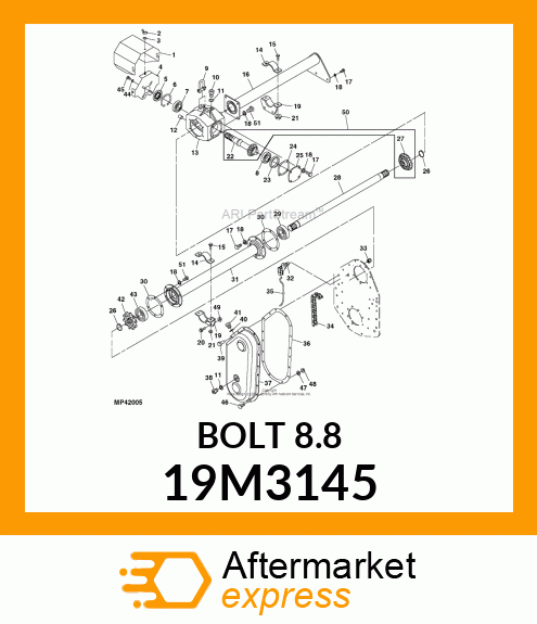 SCREW, HEX HEAD, METRIC 19M3145