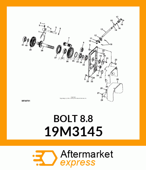 SCREW, HEX HEAD, METRIC 19M3145