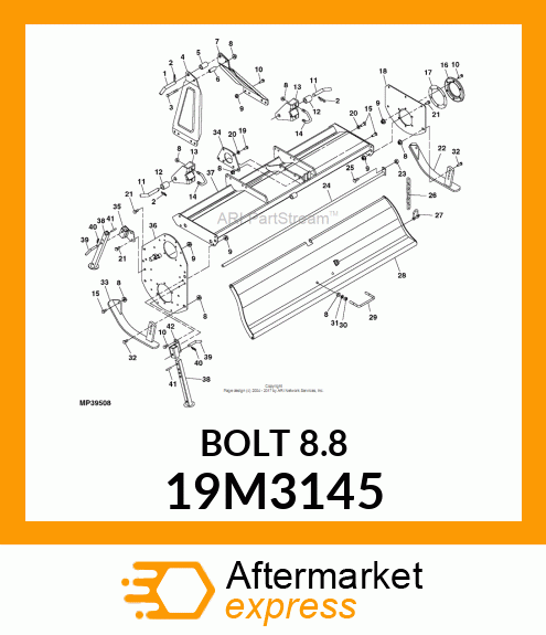 SCREW, HEX HEAD, METRIC 19M3145