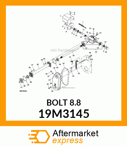 SCREW, HEX HEAD, METRIC 19M3145