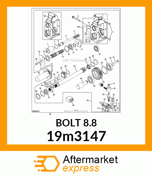 SCREW, HEX HEAD, METRIC 19m3147