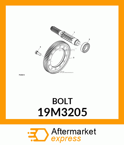 SCREW, HEX HEAD, METRIC 19M3205