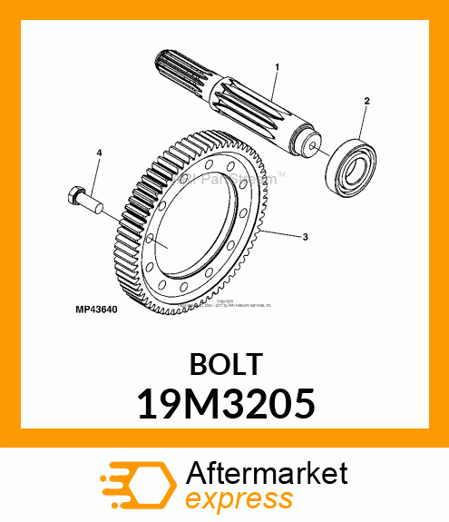 SCREW, HEX HEAD, METRIC 19M3205