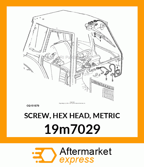 SCREW, HEX HEAD, METRIC 19m7029