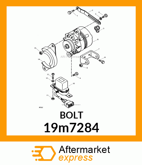 SCREW, HEX HEAD, METRIC 19m7284