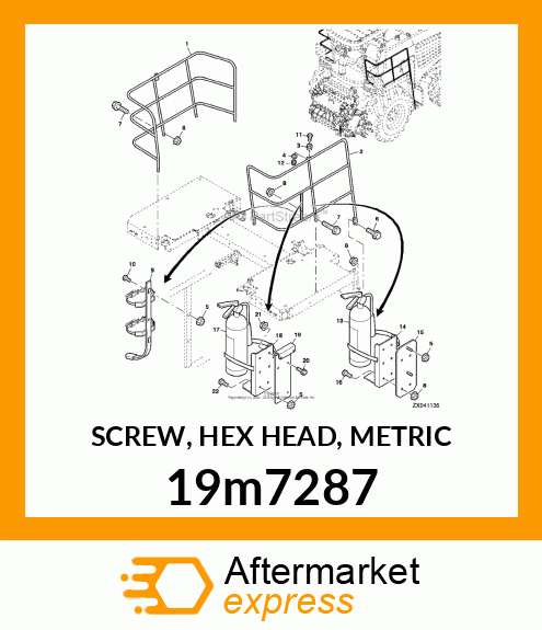 SCREW, HEX HEAD, METRIC 19m7287