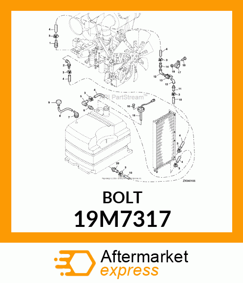 SCREW, HEX HEAD, METRIC 19M7317