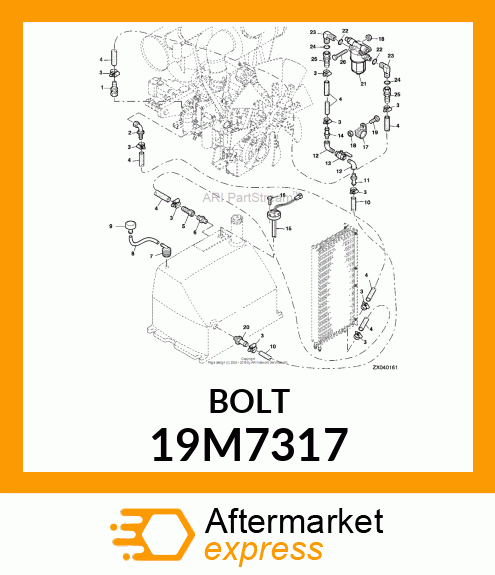 SCREW, HEX HEAD, METRIC 19M7317