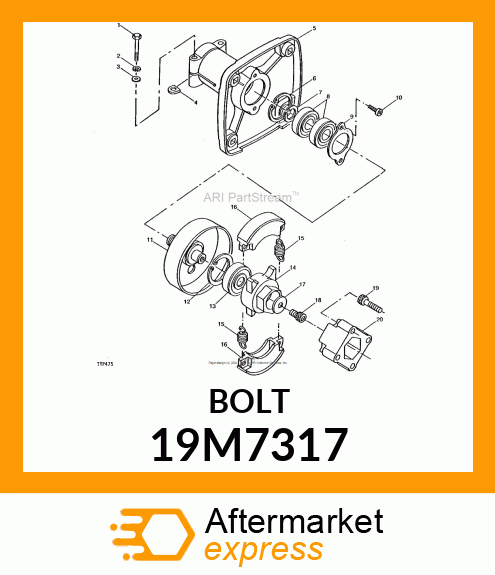 SCREW, HEX HEAD, METRIC 19M7317