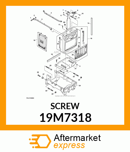 SCREW, HEX HEAD, METRIC 19M7318