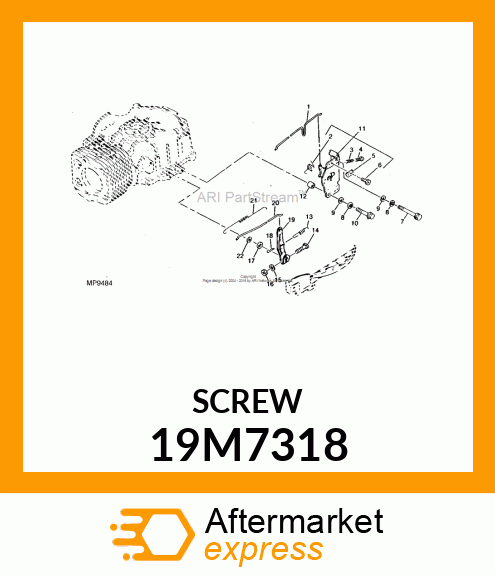 SCREW, HEX HEAD, METRIC 19M7318