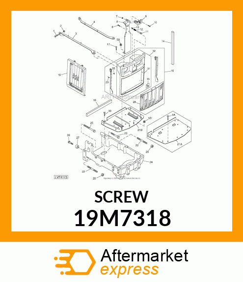 SCREW, HEX HEAD, METRIC 19M7318