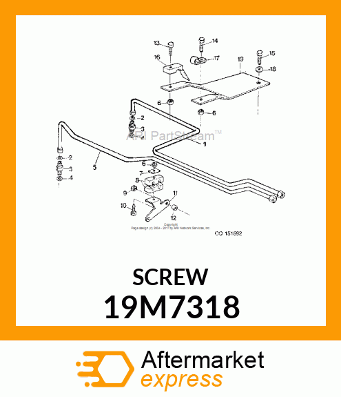 SCREW, HEX HEAD, METRIC 19M7318