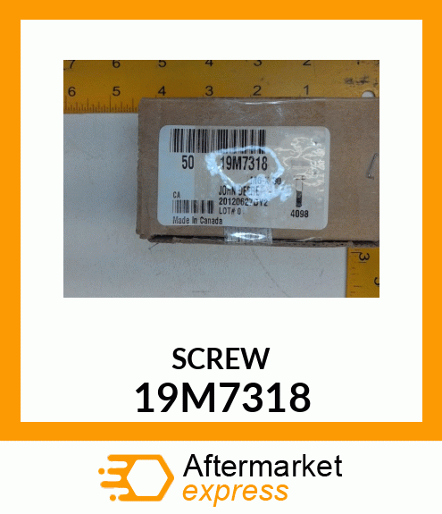 SCREW, HEX HEAD, METRIC 19M7318