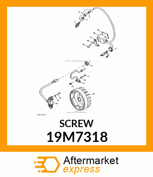 SCREW, HEX HEAD, METRIC 19M7318