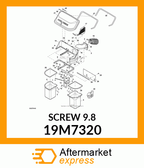 SCREW, HEX HEAD, METRIC 19M7320