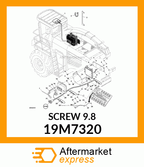 SCREW, HEX HEAD, METRIC 19M7320