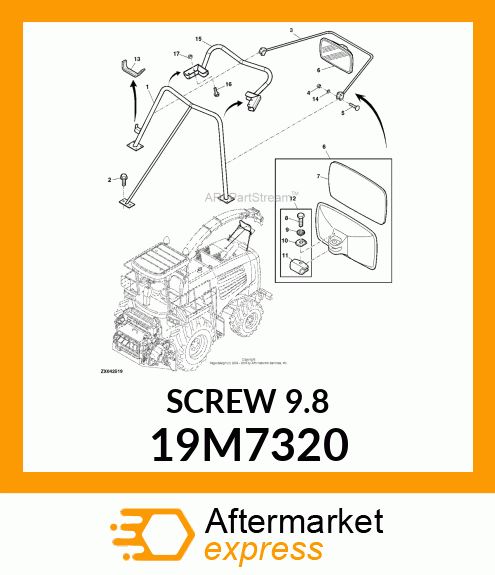 SCREW, HEX HEAD, METRIC 19M7320