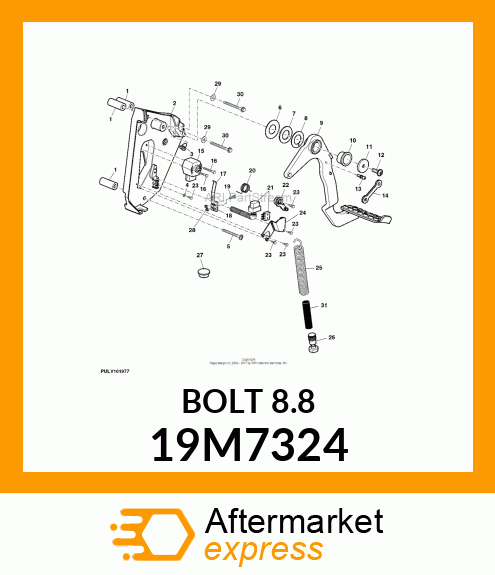 SCREW, HEX HEAD, METRIC 19M7324