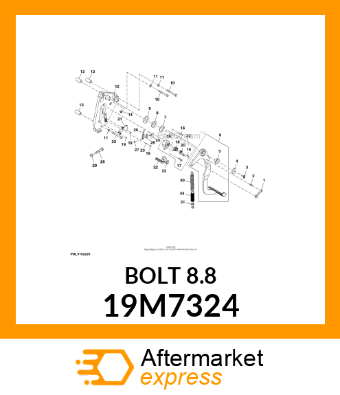 SCREW, HEX HEAD, METRIC 19M7324