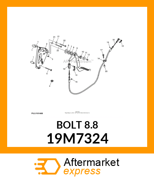 SCREW, HEX HEAD, METRIC 19M7324