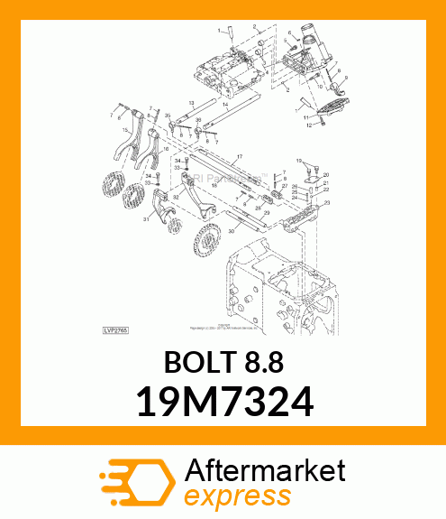 SCREW, HEX HEAD, METRIC 19M7324