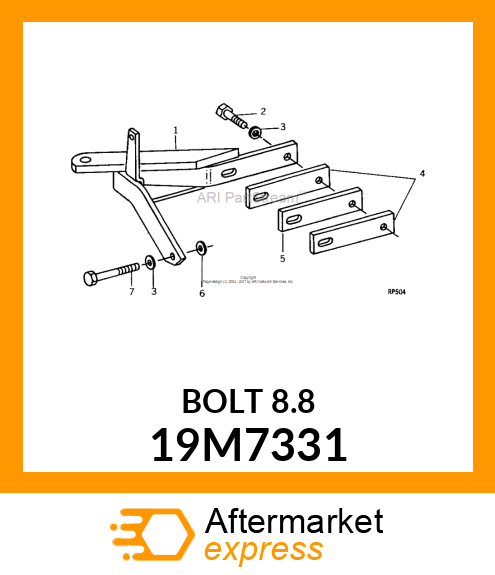 SCREW, HEX HEAD, METRIC 19M7331