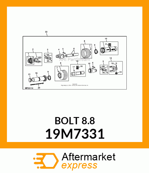 SCREW, HEX HEAD, METRIC 19M7331