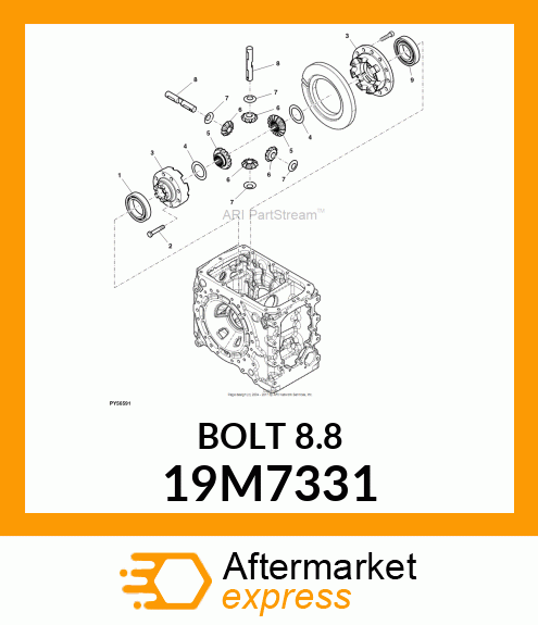 SCREW, HEX HEAD, METRIC 19M7331