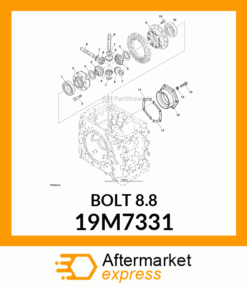 SCREW, HEX HEAD, METRIC 19M7331