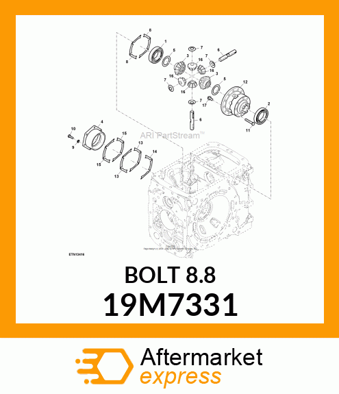 SCREW, HEX HEAD, METRIC 19M7331