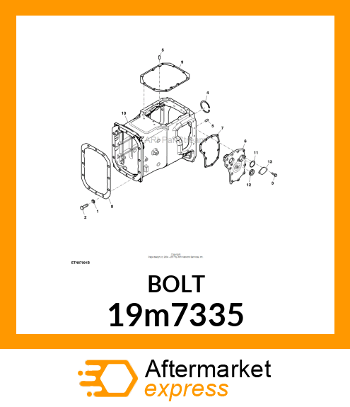 SCREW, HEX HEAD, METRIC 19m7335