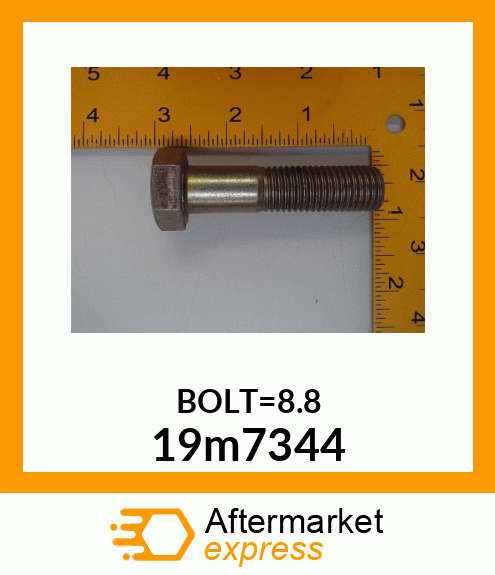 SCREW, HEX HEAD, METRIC 19m7344